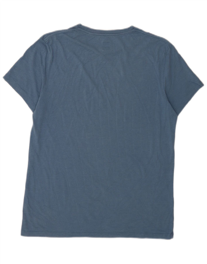 Męski T-shirt z grafiką Jack Wills, mały, niebieski, bawełniany