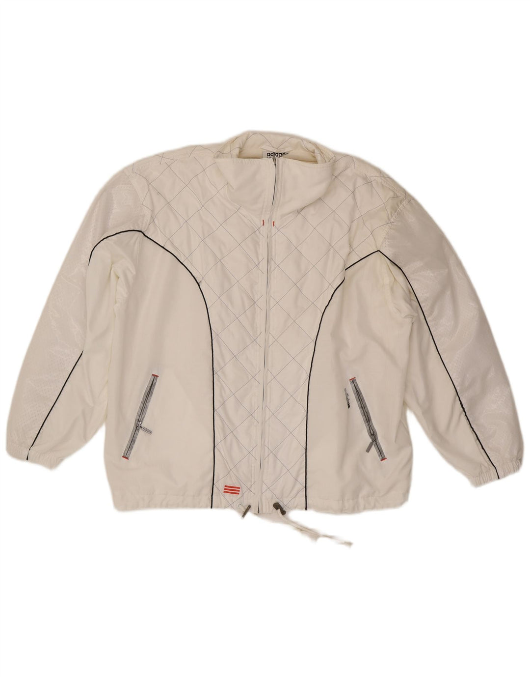 Damska bluza dresowa Adidas Oversized Top Jacket UK 10 Small White Polyester