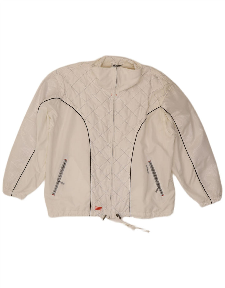 Damska bluza dresowa Adidas Oversized Top Jacket UK 10 Small White Polyester