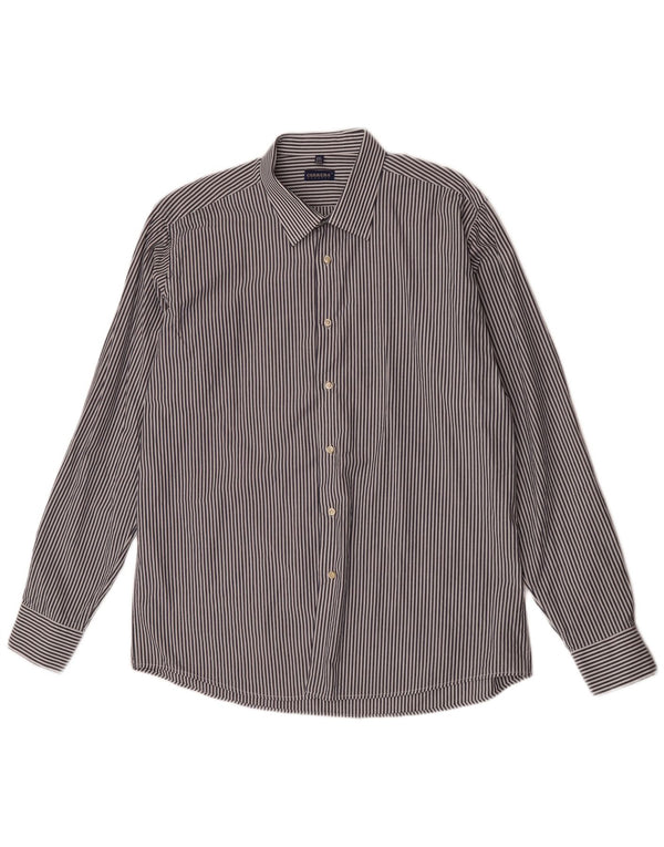 Koszula męska Carrera Classic Fit, rozmiar 45/46, 2XL, niebieska, bawełniana w prążki