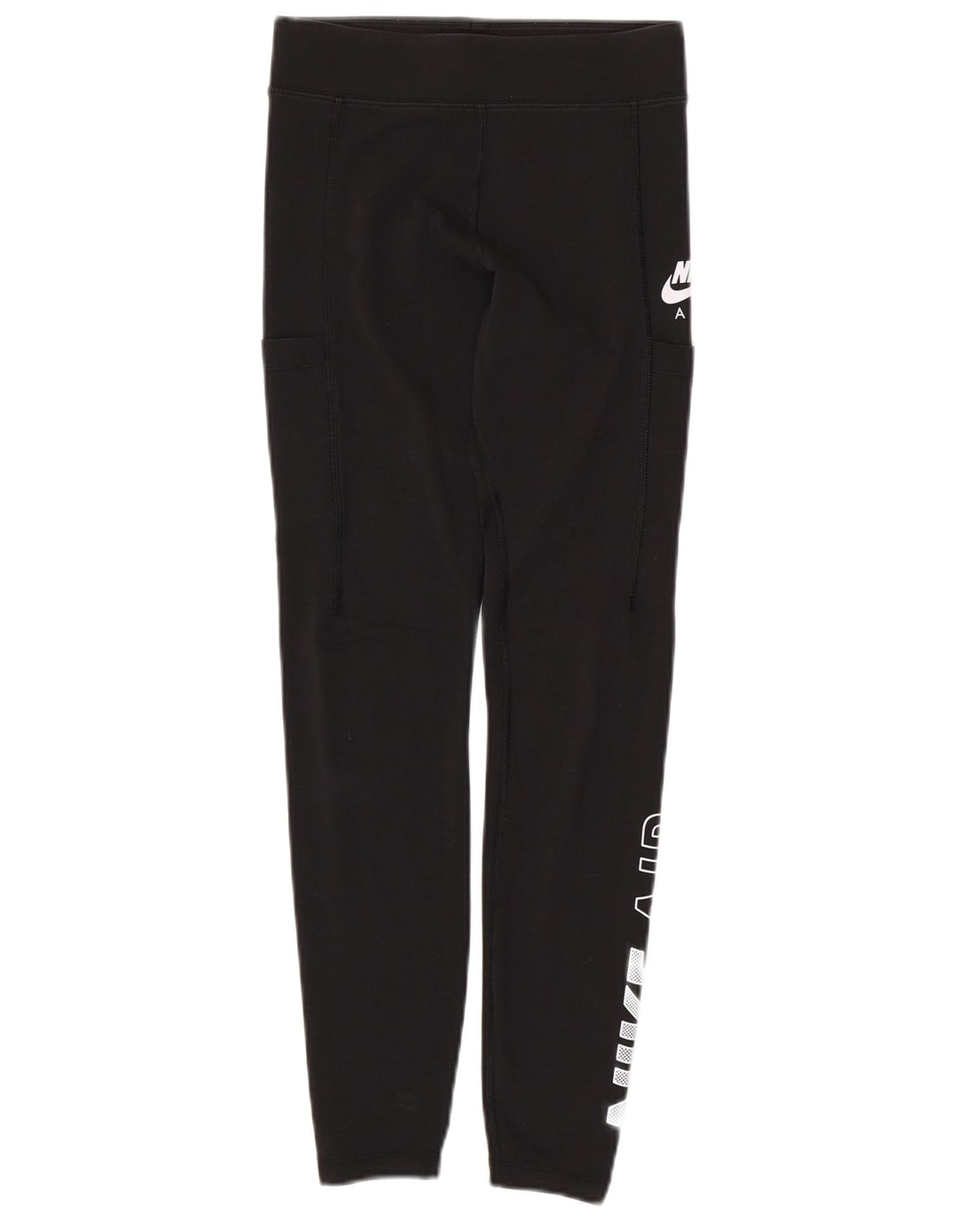 Damskie legginsy NIKE Graphic UK 10, małe, czarne, bawełniane