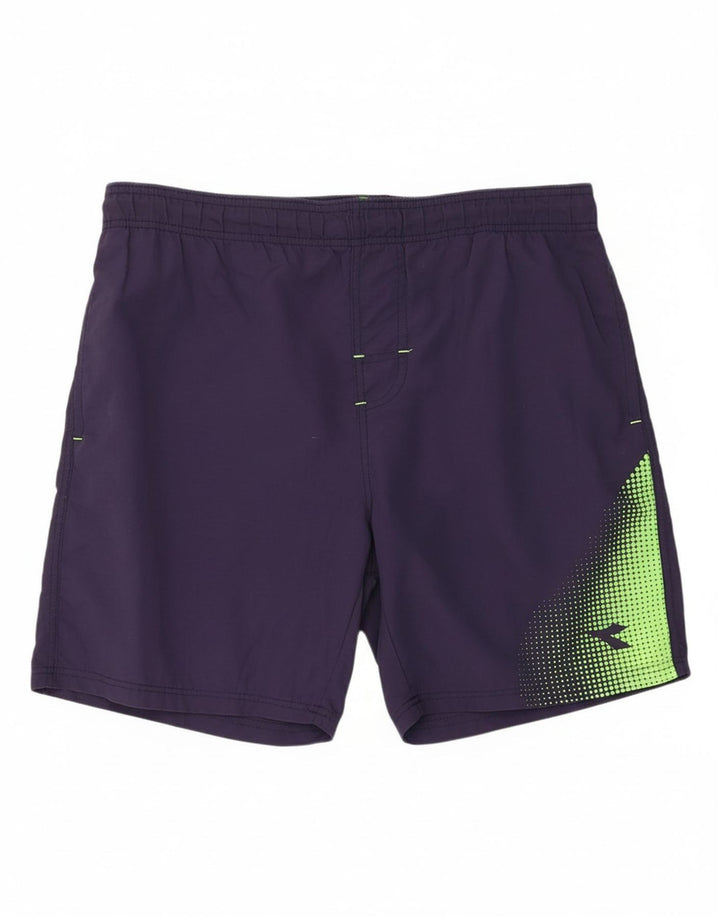 DIADORA Mens Swimming Shorts Medium  Navy Blue Colourblock Polyamide