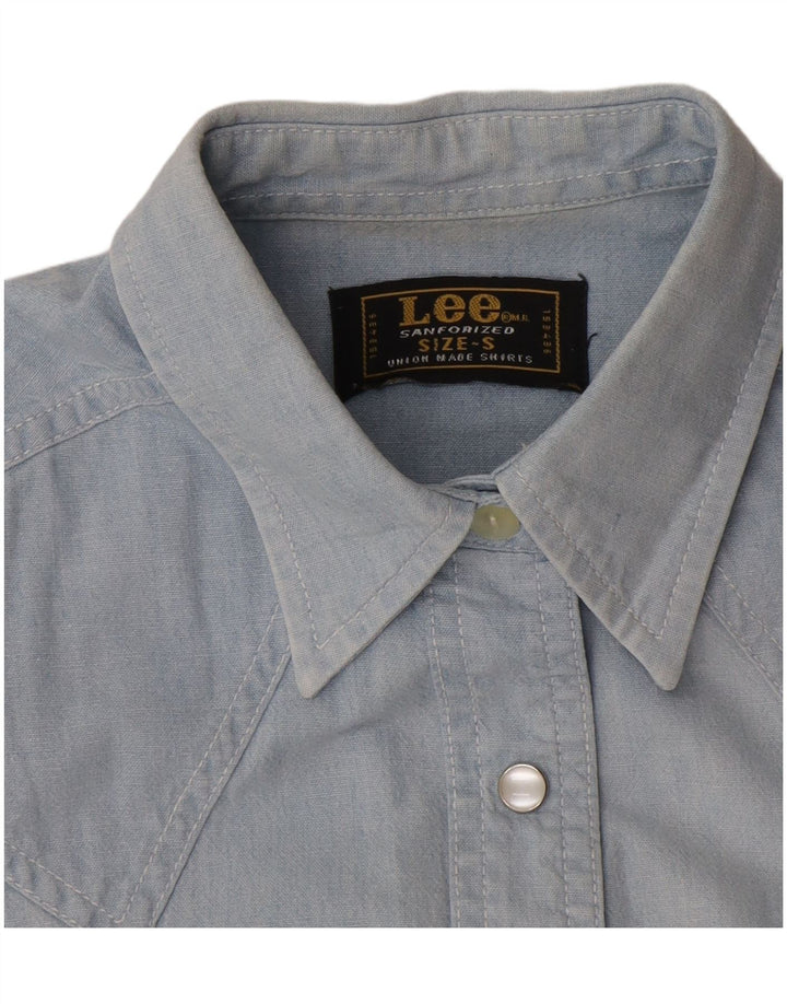 Damska koszula bez rękawów Lee UK 10 Small Blue