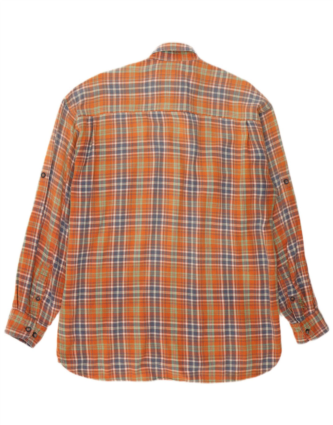 Męska koszula flanelowa Camel Active w średnią pomarańczową kratkę
