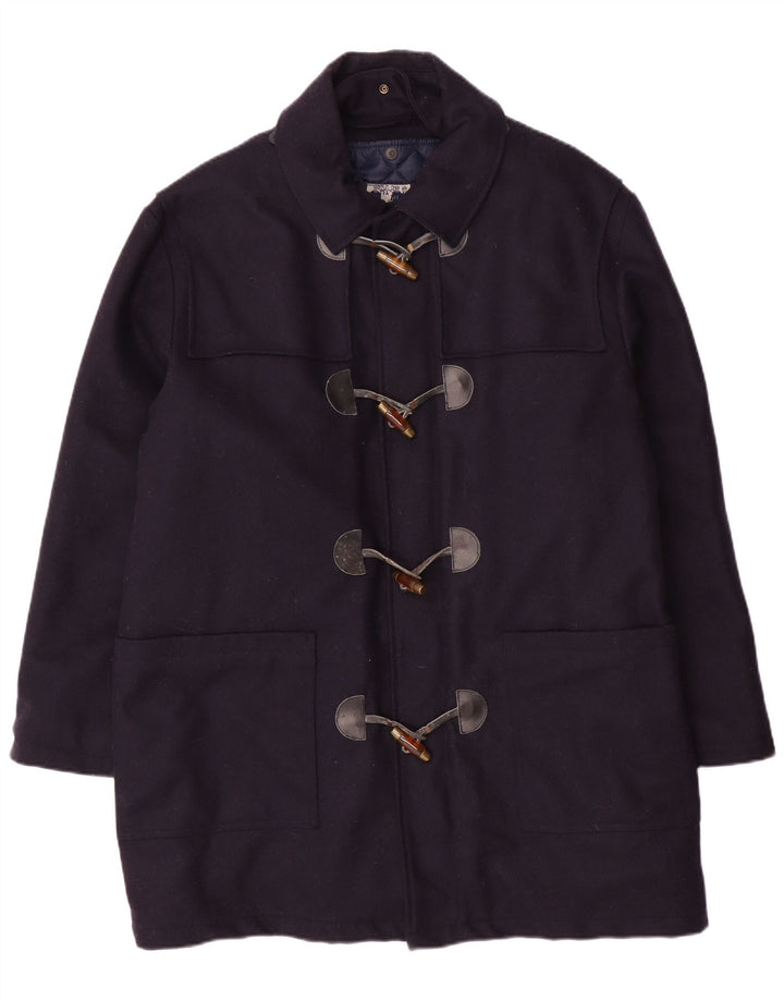 Płaszcz męski NORTH POLE UK 40, duży, granatowy, wełniany