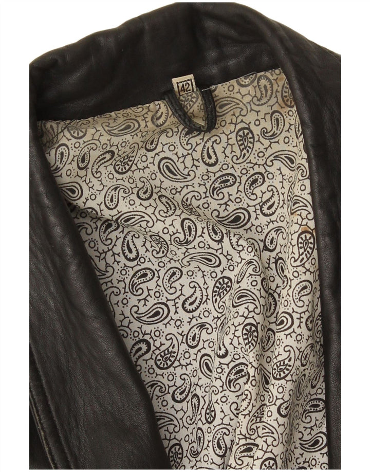 Vintage męska dwurzędowa kurtka oversize EU 42, duża czarna