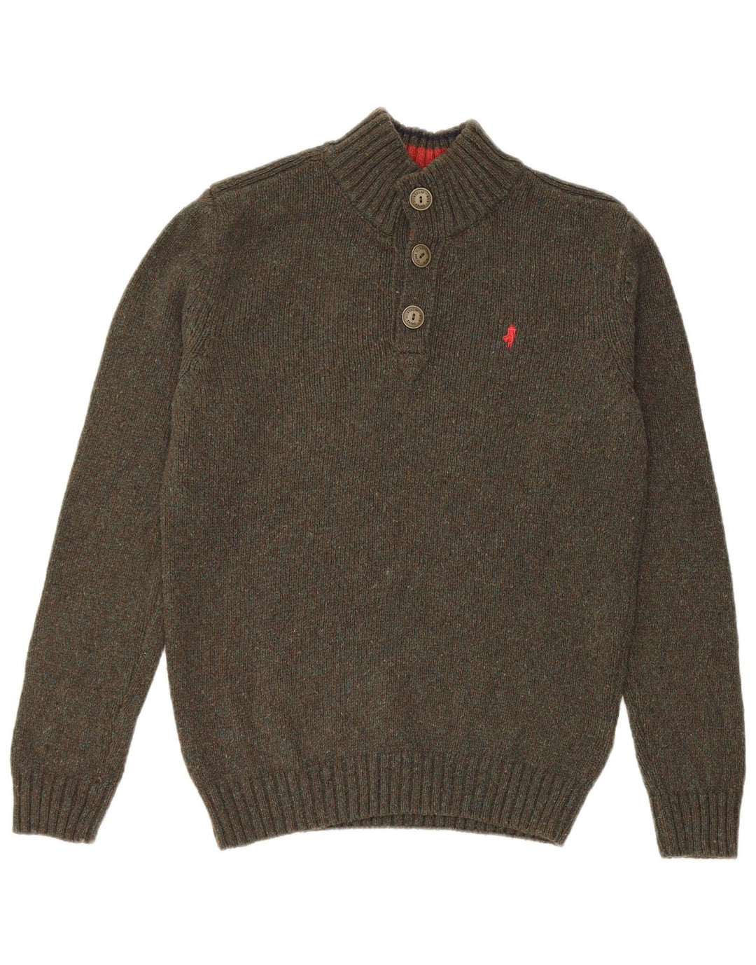 Marlboro Classics Męski sweter zapinany na guziki, duży, szary, wełniany