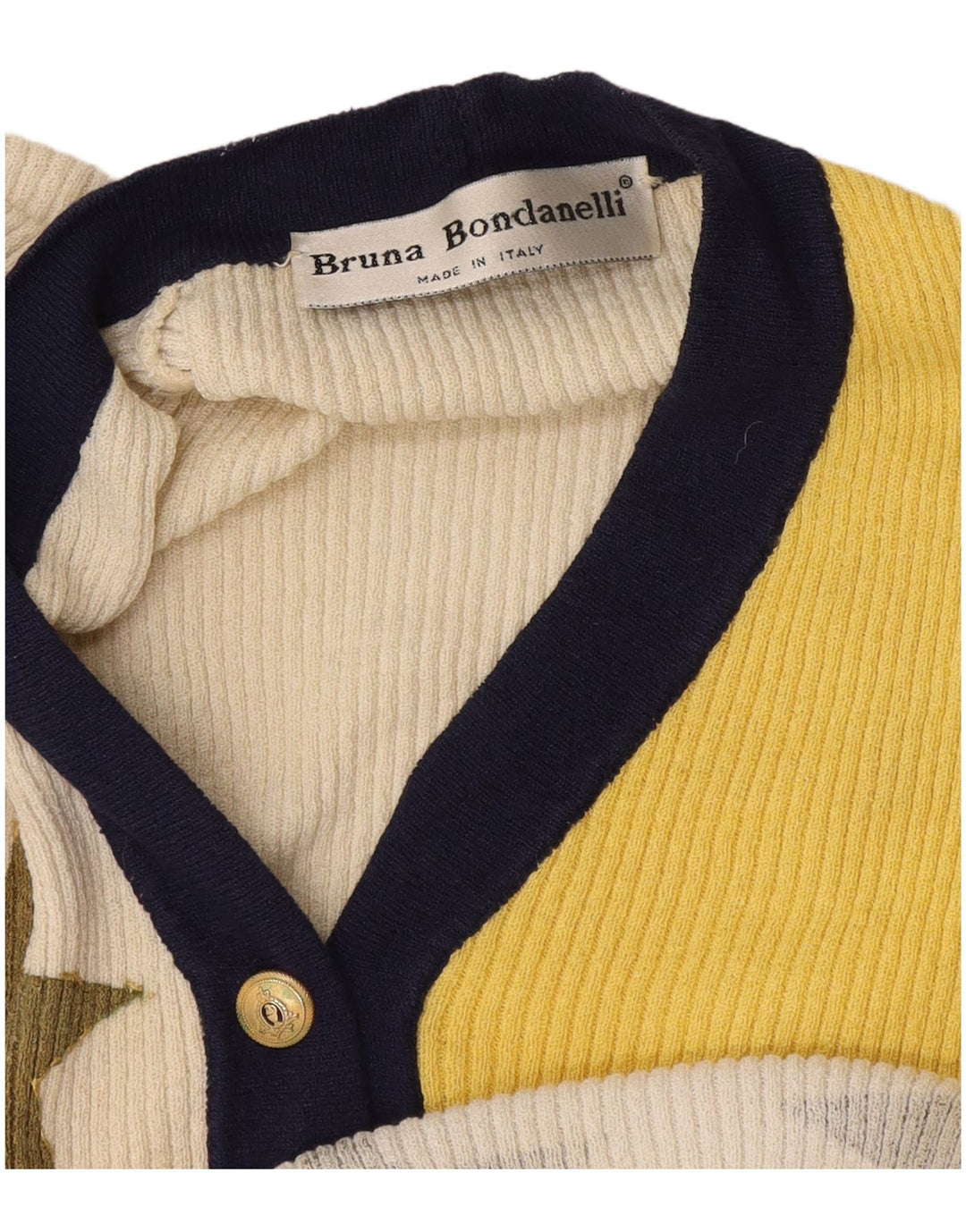 Sweter damski w stylu vintage z grafiką, UK 12, średni, wielobarwny
