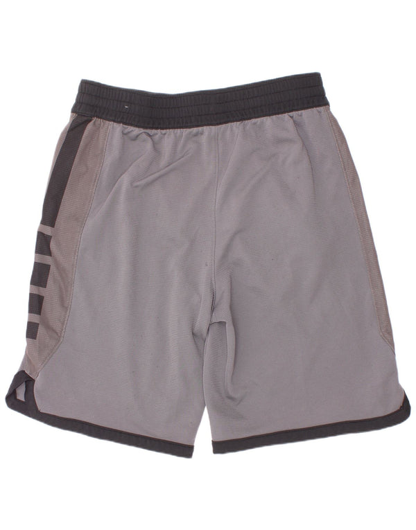 Chłopięce spodenki sportowe Nike Dri Fit z grafiką, duże, szare, 12-13 lat, z poliestru