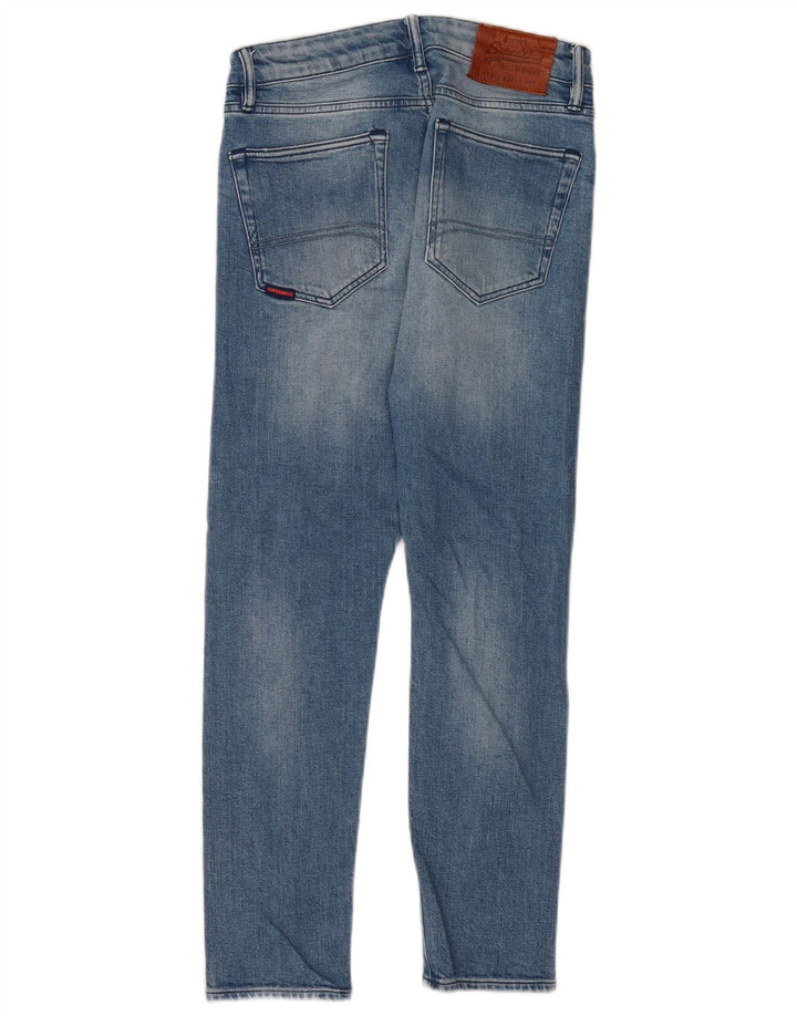 Męskie jeansy Superdry Slim W30 L27 Niebieskie, bawełniane