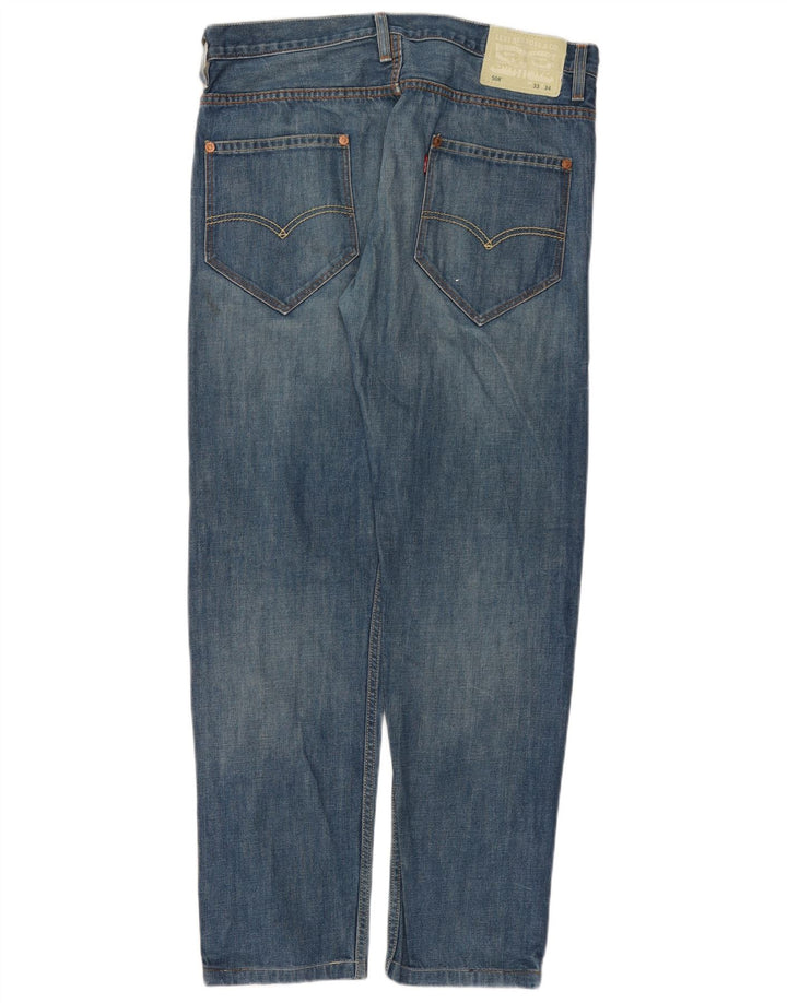 Męskie jeansy Levi's 508 Slim W33 L31 Niebieska bawełna