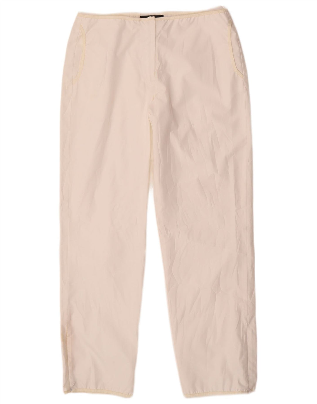 Proste spodnie damskie Dkny, średnie W30 L28, biały poliester