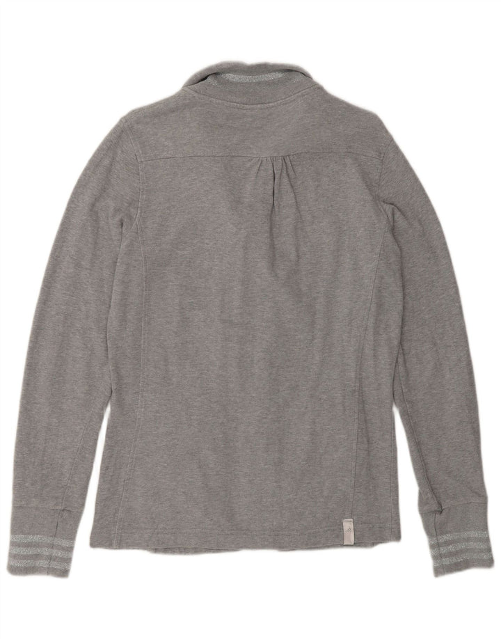 Damska bluza dresowa Adidas UK 16, duża, szara bawełna