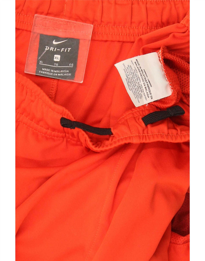 Męskie spodenki sportowe Nike Dri Fit Graphic XL, czerwone, geometryczne, poliestrowe