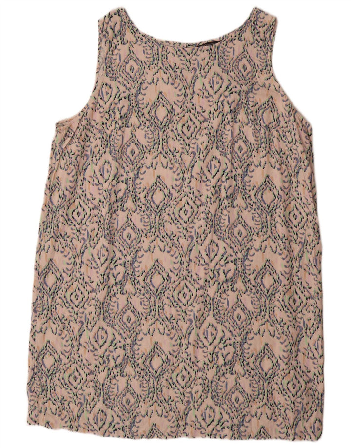 Marks & Spencer Damska sukienka typu shift bez rękawów UK 22 3XL wielobarwna Ikat