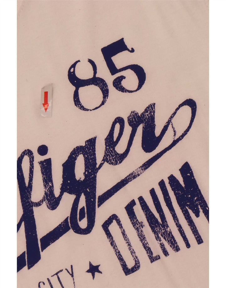 Męska koszulka z grafiką Tommy Hilfiger Top 2XL w kolorze białym