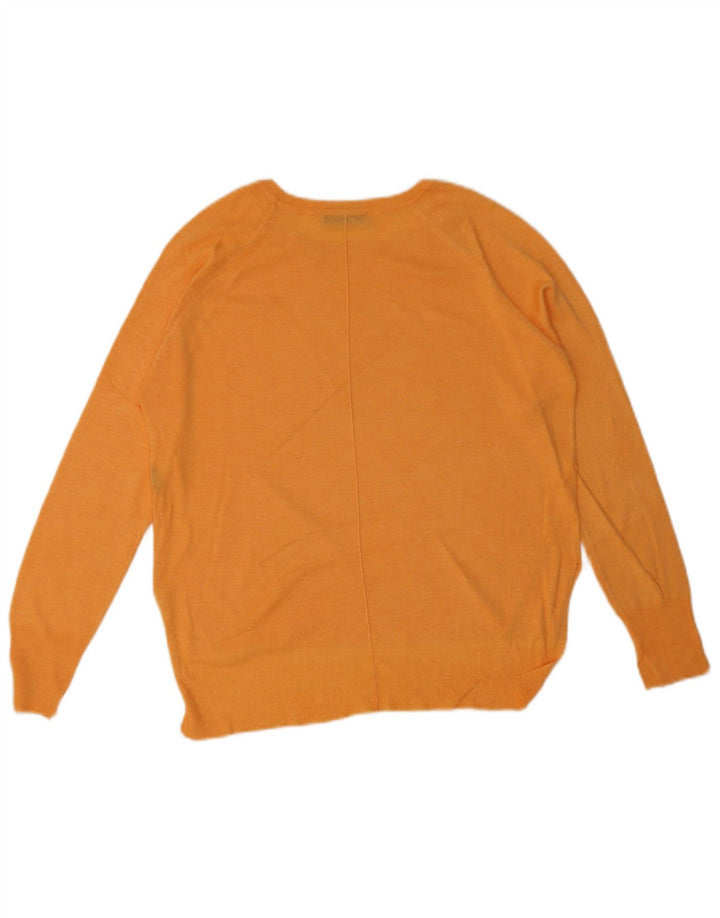 Sweter damski Zara z dekoltem w łódkę UK 14, średni pomarańczowy