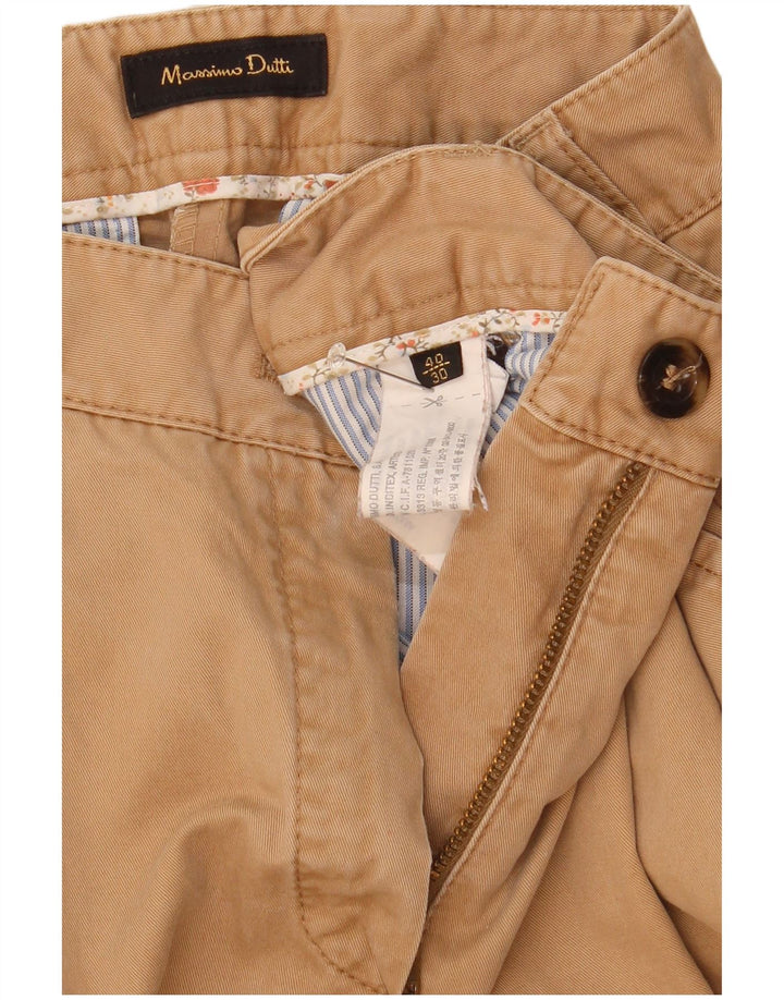 Spodnie damskie Massimo Dutti Pegged Chino EU 40 Medium W30 L31 Beżowe