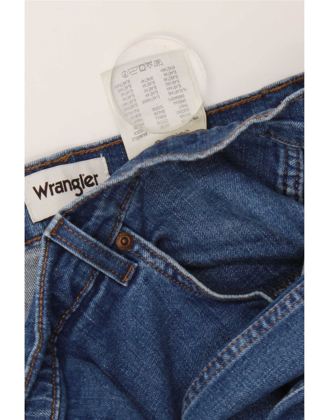 Męskie jeansy Wrangler Texas Straight W44 L32 Niebieskie bawełniane