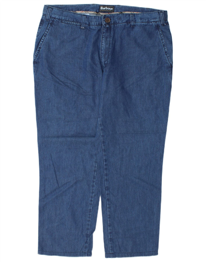 Damskie jeansy proste Barbour o regularnym kroju XL W36 L27 Niebieski Lyocell