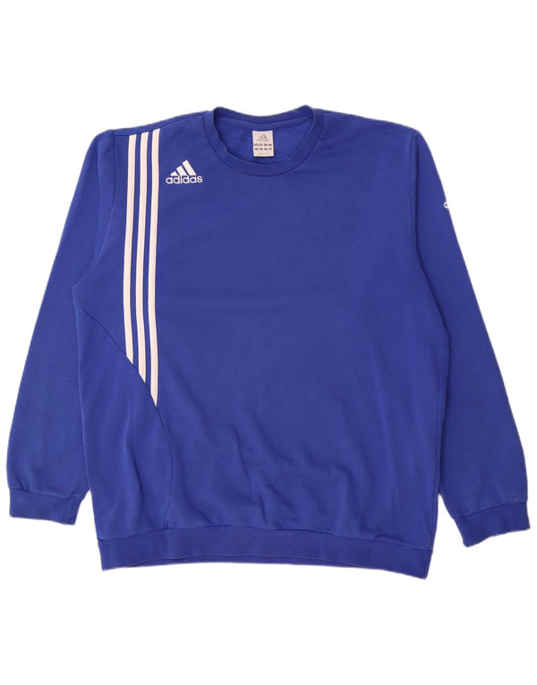 Bluza męska Adidas Jumper UK 46/48 XL Niebieska bawełna