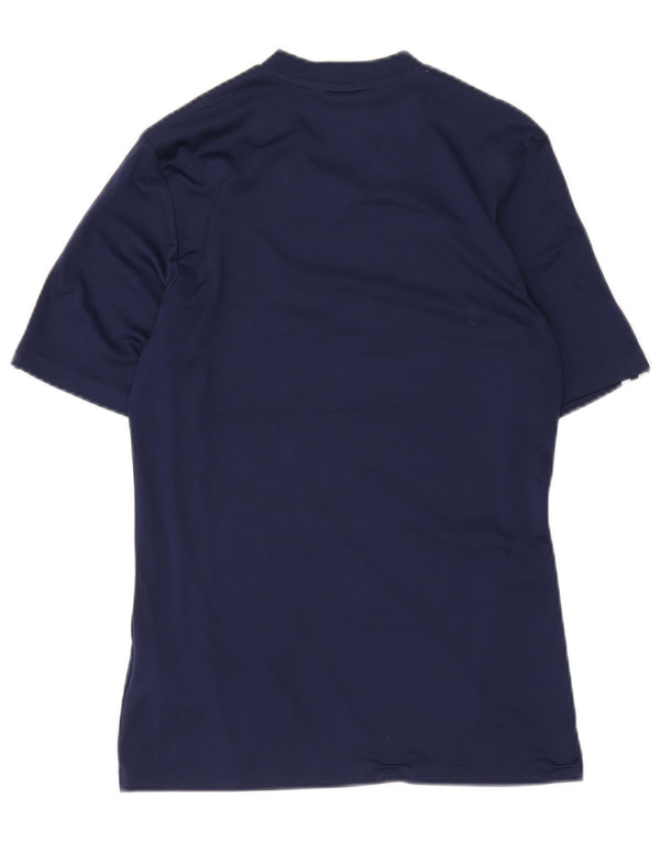 Adidas Męski T-shirt Top Mały Granatowy Poliester