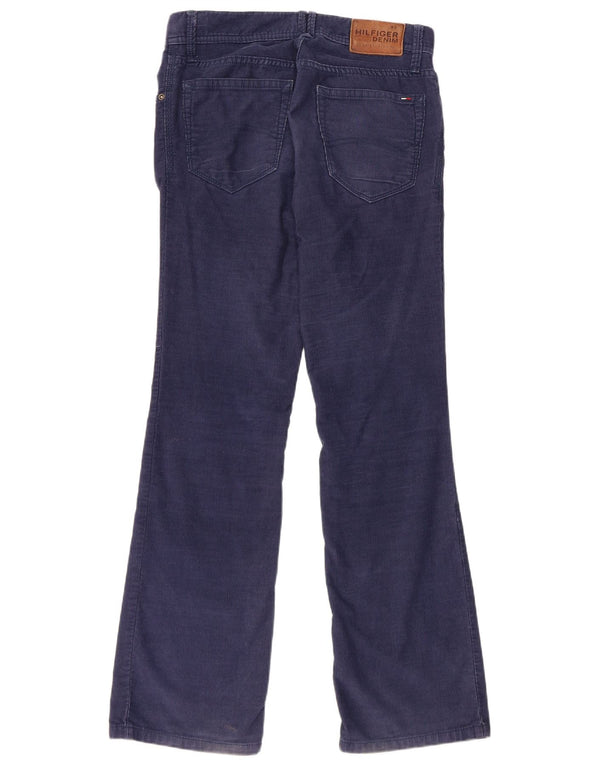 Męskie sztruksowe spodnie Tommy Hilfiger Bootcut W30 L32 Granatowa bawełna