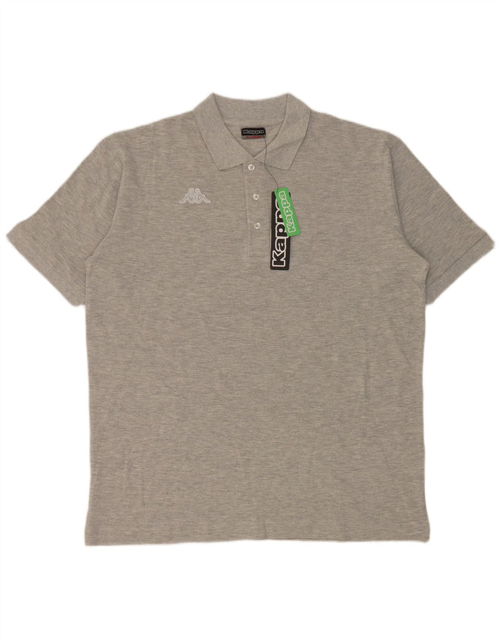 Męska koszulka polo Kappa XL, szara bawełna