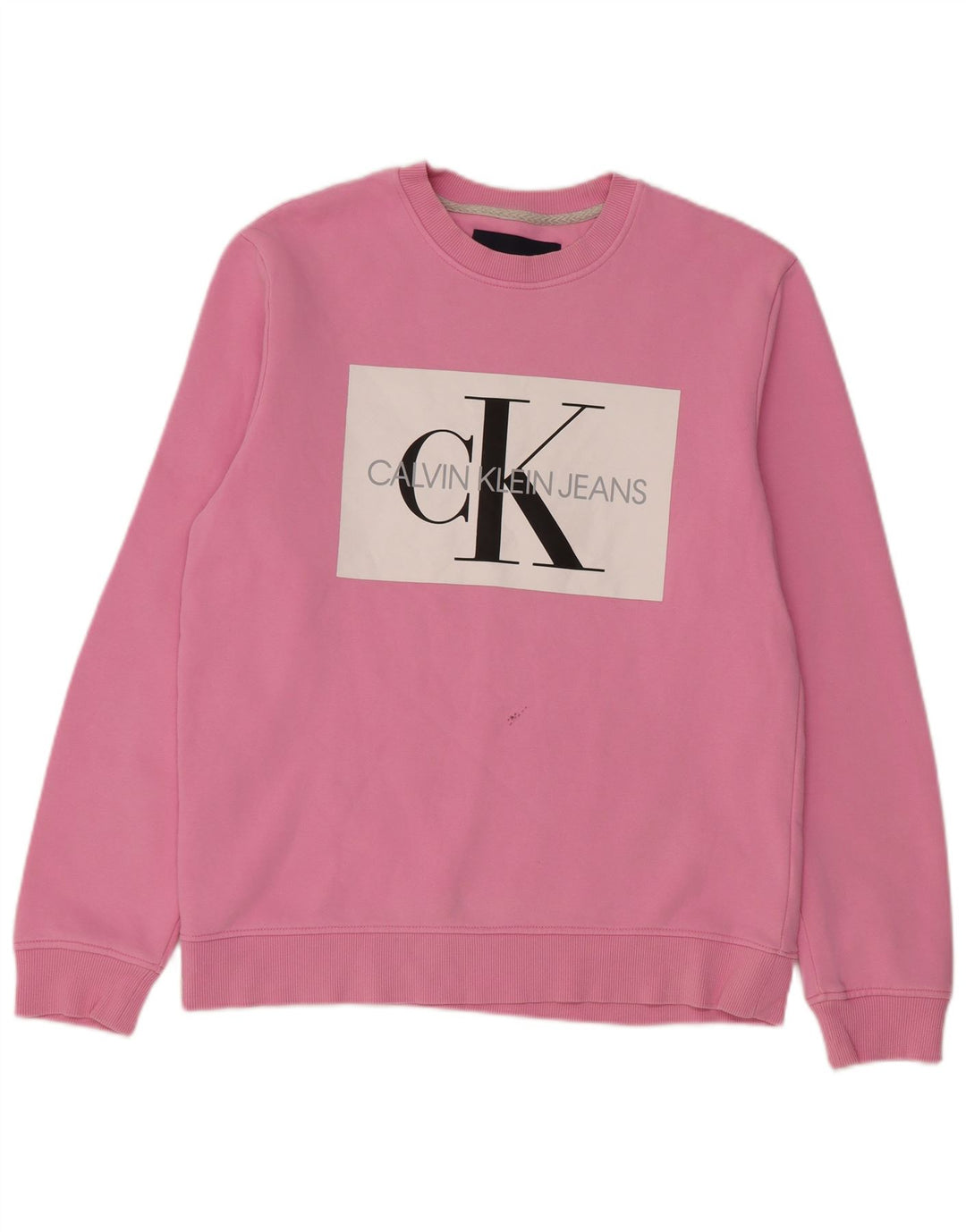 Damska bluza z grafiką Calvin Klein Jeans, UK 14, średni róż
