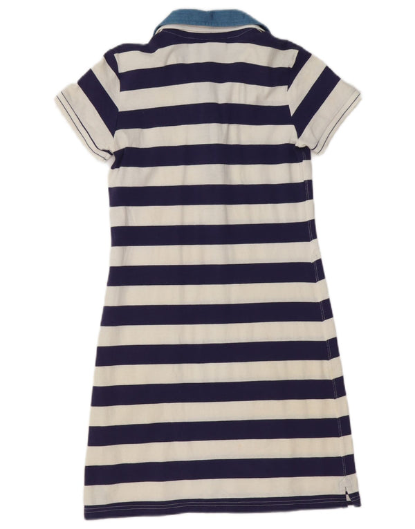 Damska sukienka polo CHAMPION Heritage Fit UK 10 w małe granatowe paski