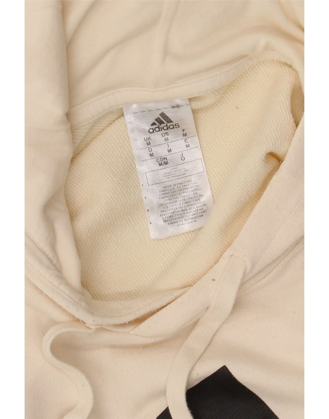 Męska bluza z kapturem Adidas Graphic Medium Off White Cotton