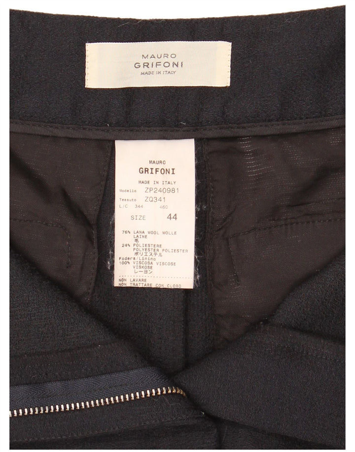 Spódnica damska Mauro Grifoni IT 44 Medium W30 Granatowa wełna