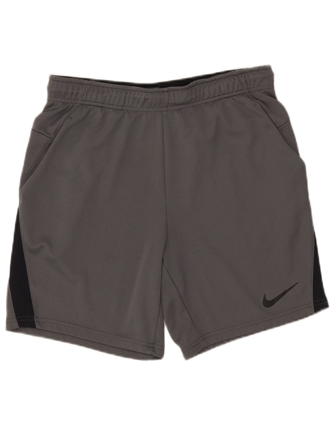 Męskie spodenki sportowe Nike Dri Fit, poliestrowe w kolorze średnioszarym