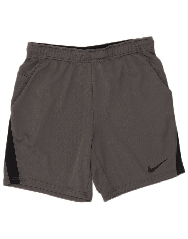 Męskie spodenki sportowe Nike Dri Fit, poliestrowe w kolorze średnioszarym