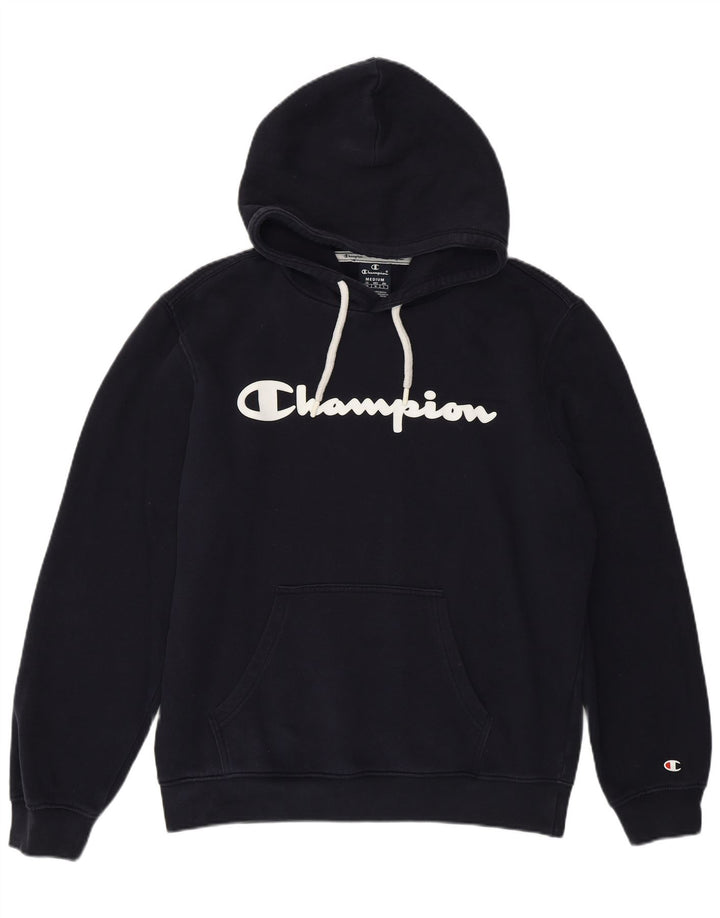 Męski sweter z kapturem Champion Graphic, średni granatowy, bawełniany