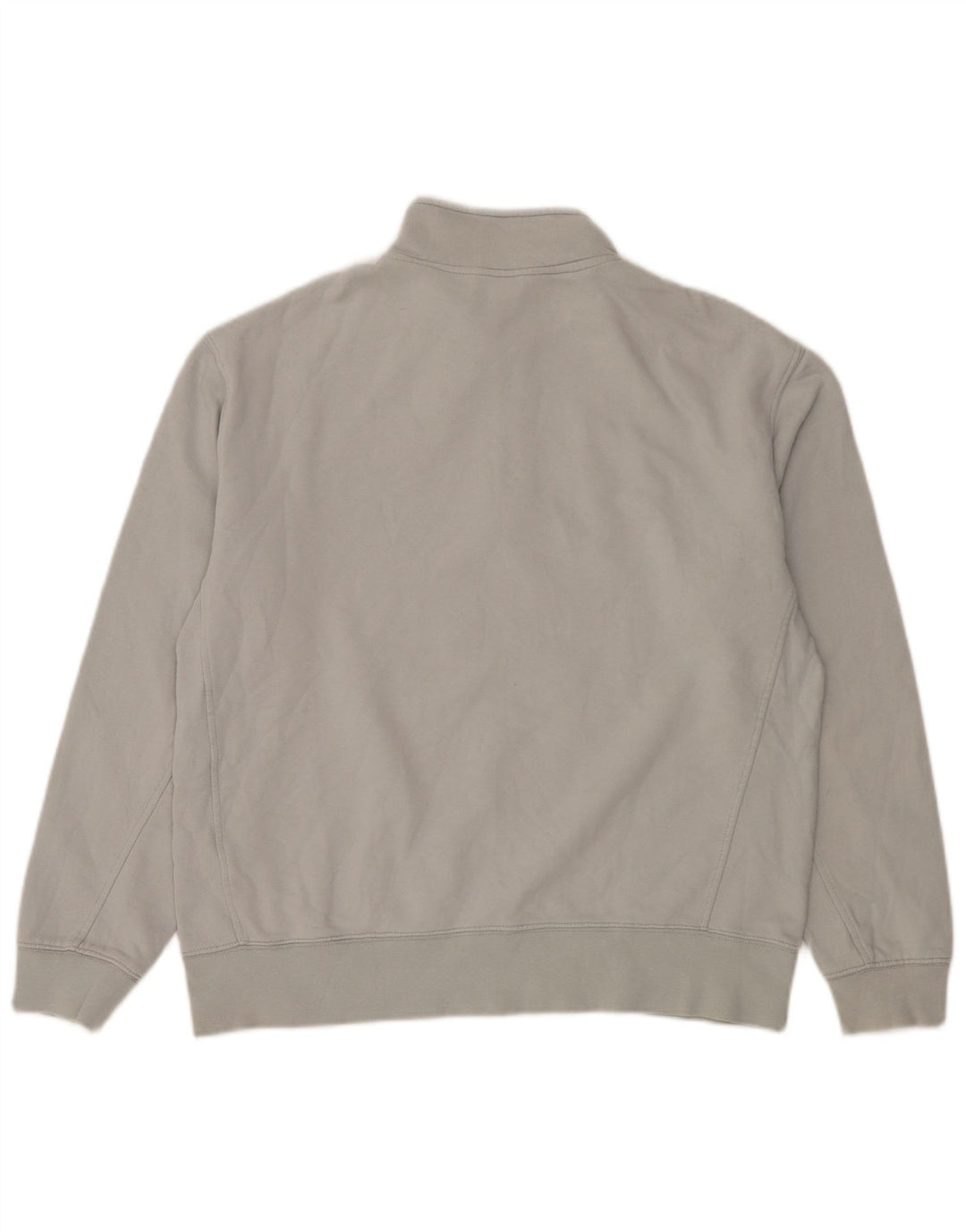 Damski sweter oversize z zamkiem błyskawicznym Zara UK 14, średnioszary, bawełniany
