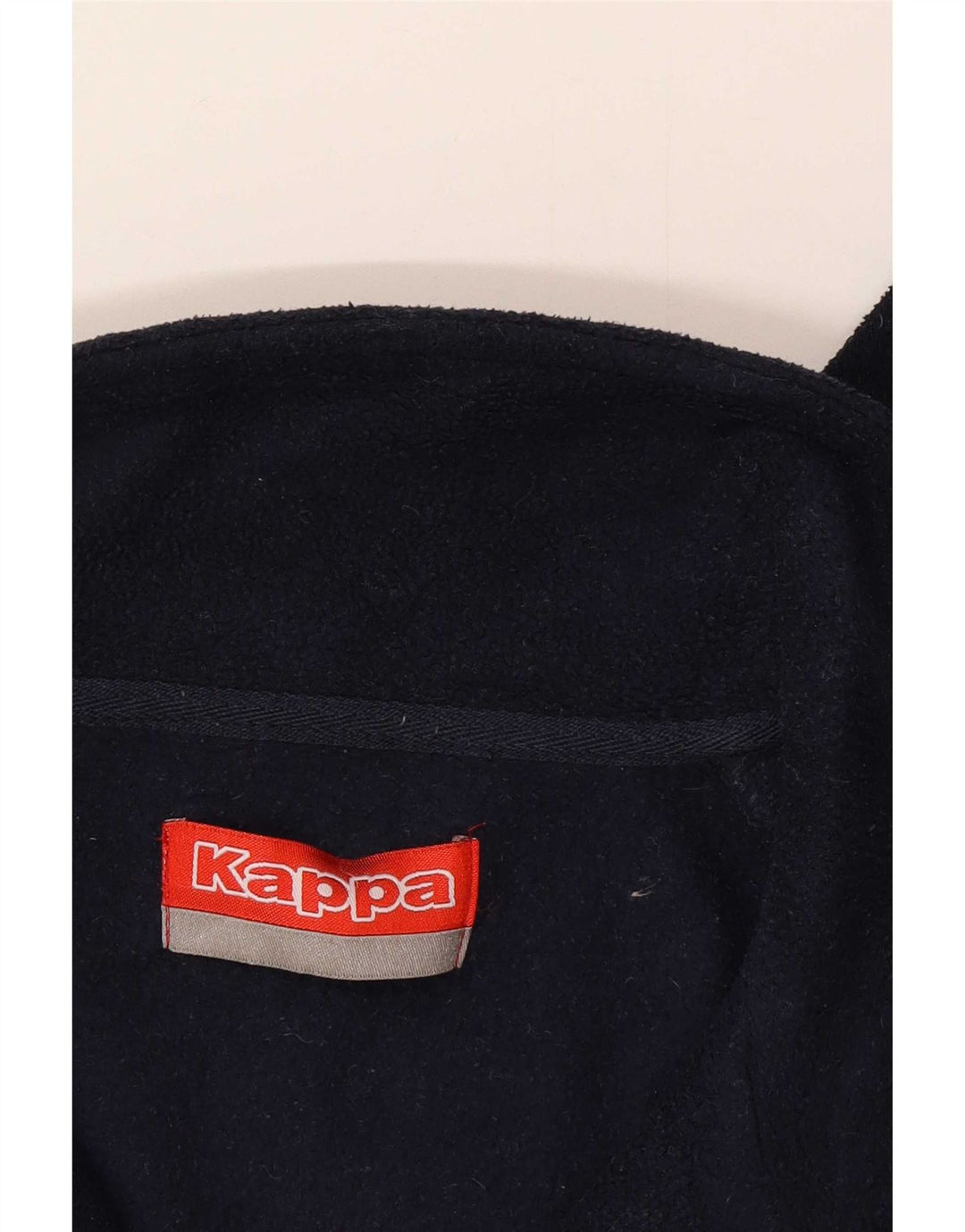 Męski sweter polarowy Kappa z zamkiem błyskawicznym, duży, granatowy