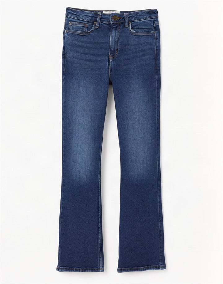 Damskie dżinsy Fat Face Brooke Bootcut UK 12 Medium W28 L29 Niebieska bawełna