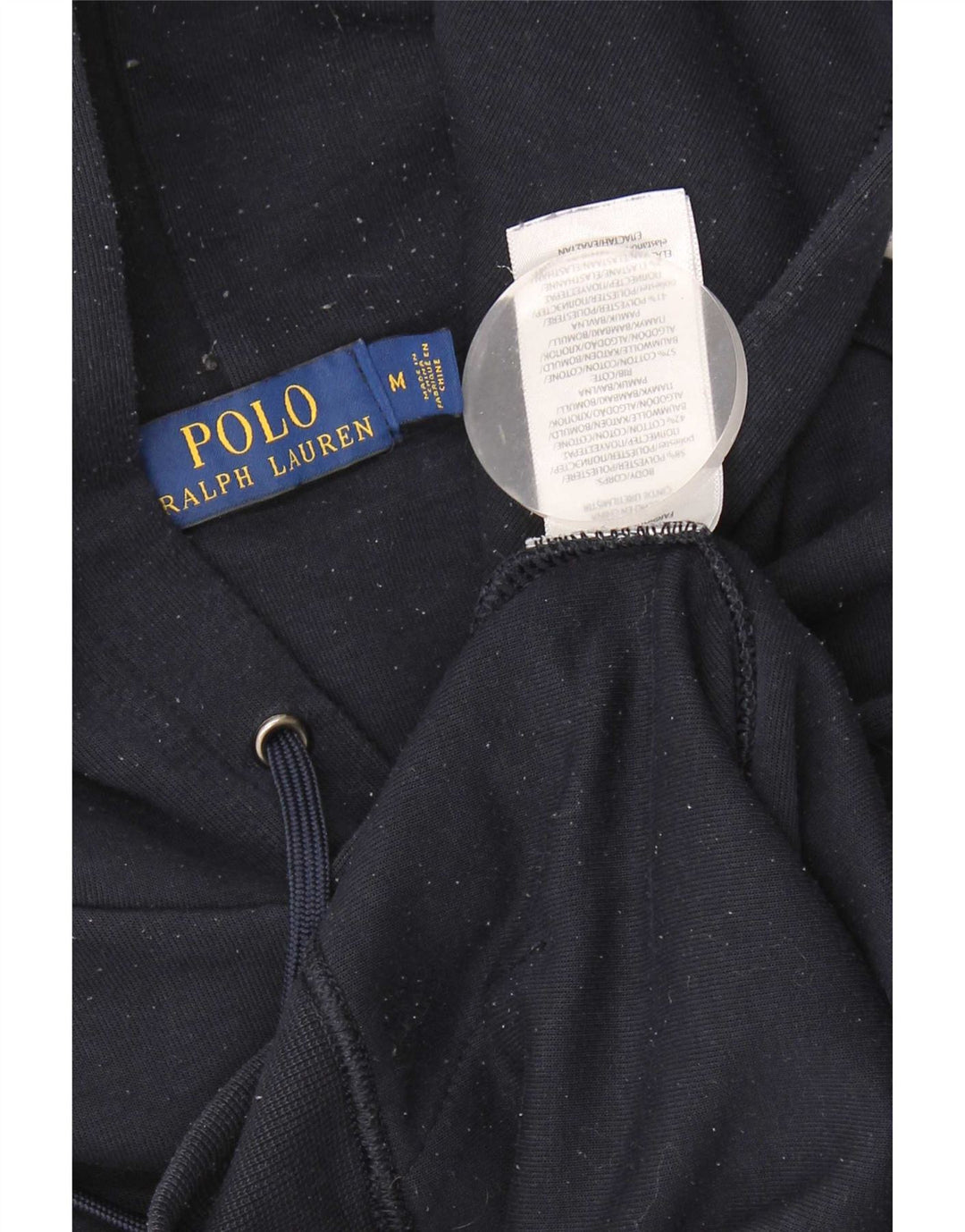 Męski sweter z kapturem Polo Ralph Lauren, średni granatowy poliester