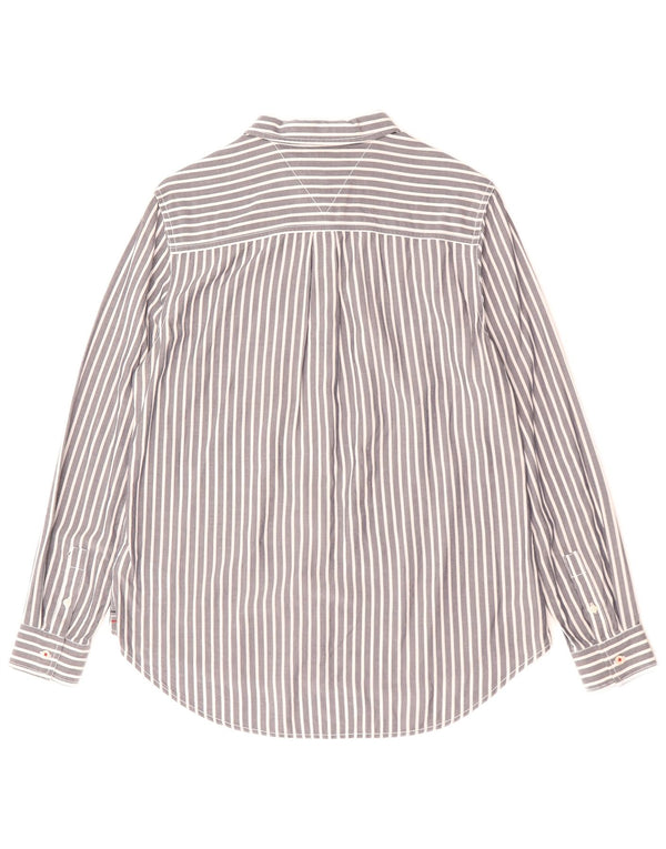 Koszula damska Tommy Hilfiger UK 14, bawełniana w średnie szare paski
