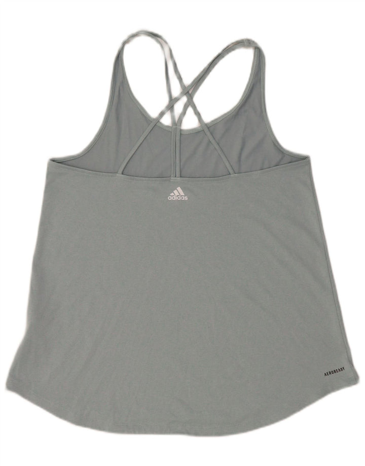 Damska kamizelka Adidas Aeroready Top UK 14, duża, szary poliester