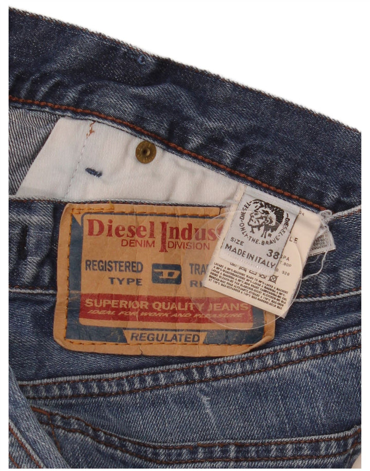 Męskie spodenki jeansowe Diesel W38 XL, niebieskie, bawełniane