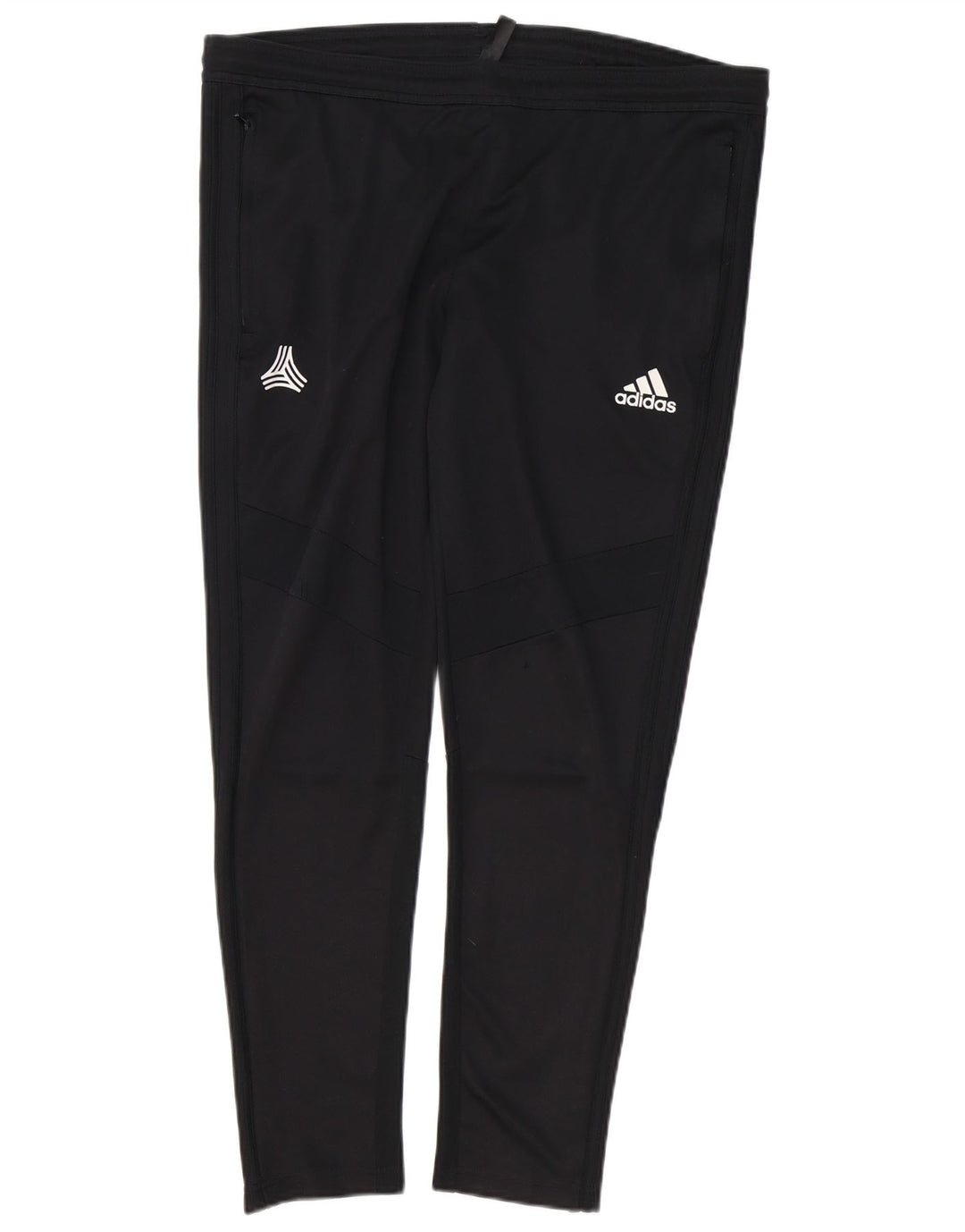 Męskie spodnie dresowe Adidas, średni czarny poliester