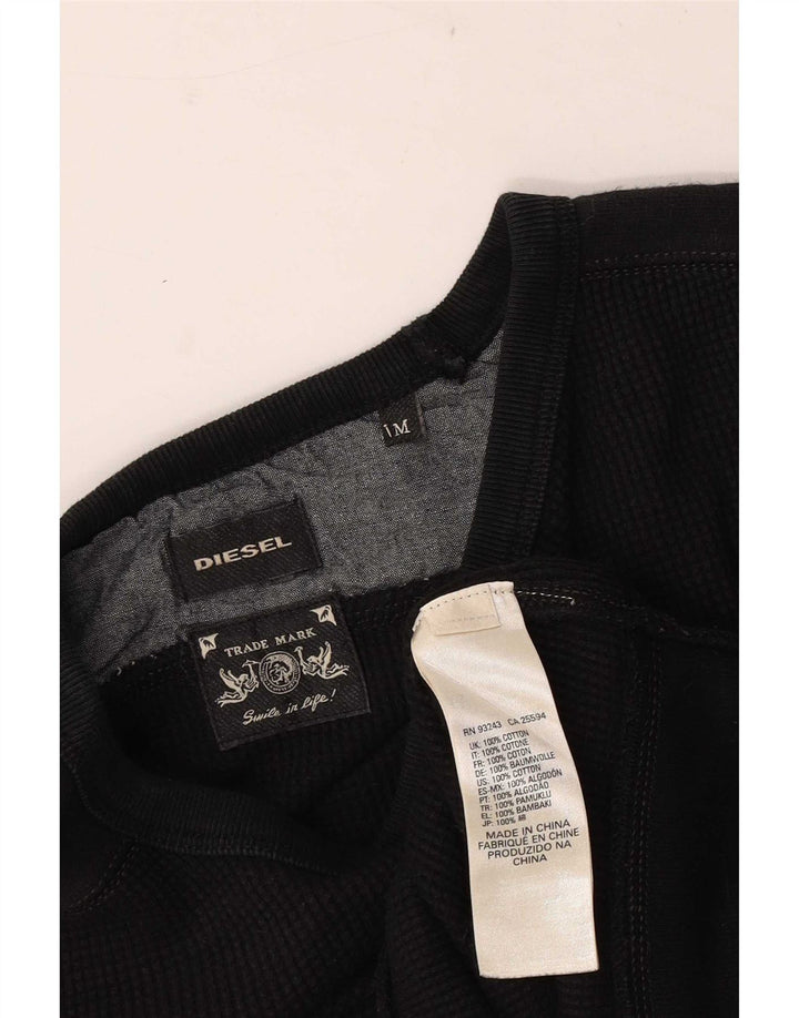 Bluza męska Diesel, średnia czarna, bawełniana