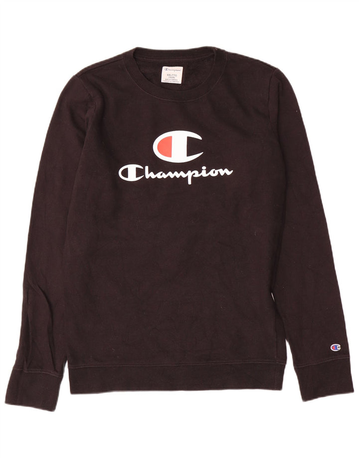 Chłopięca bluza z grafiką Champion, 15-16 lat, 2XL, czarna