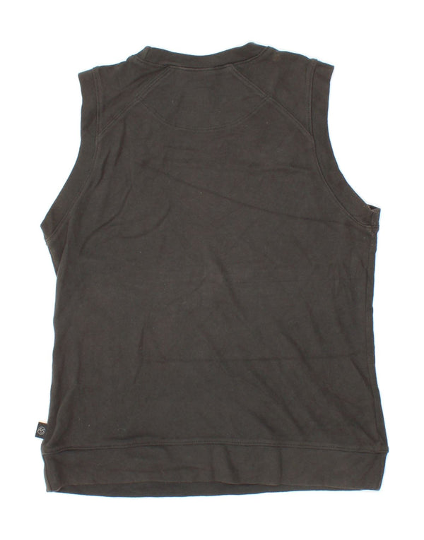 THE NORTH FACE Womens Vest Top UK 14 Large Black Cotton