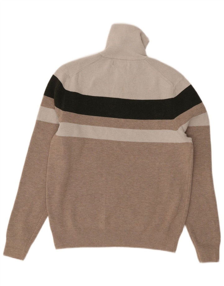 Damski sweter Marks & Spencer z zamkiem błyskawicznym, UK 10, mały, szary, z blokami kolorów