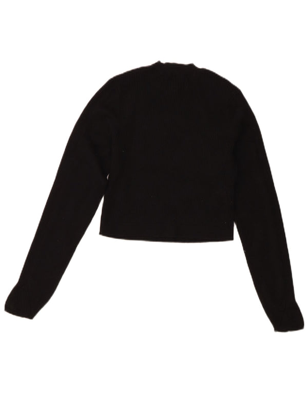 Sweter damski Jack Wills z okrągłym dekoltem i okrągłym dekoltem UK 10 Small Black Wiskoza