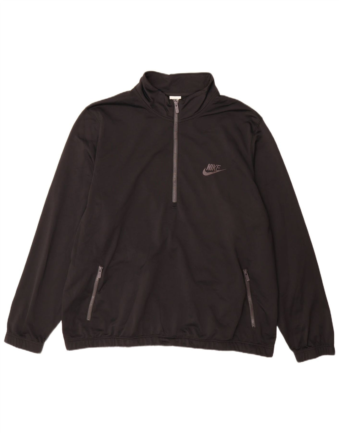 Męski sweter z zamkiem błyskawicznym Nike, 3XL, czarny poliester