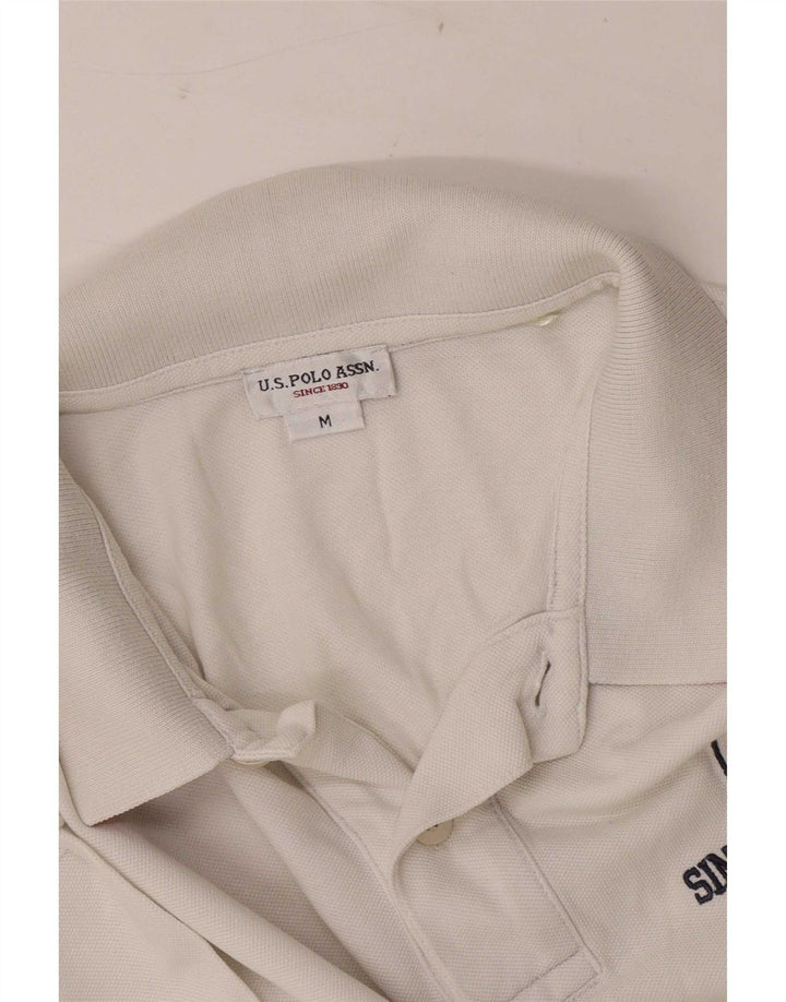 US Polo Assn. Męska koszula z grafiką, średnia biel